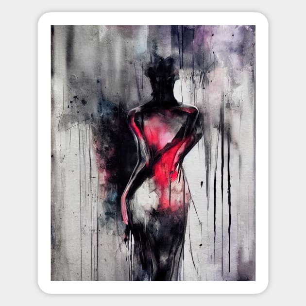 Sensual Lady Sticker by Spaidox